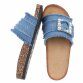 Damen Pantoletten - blue