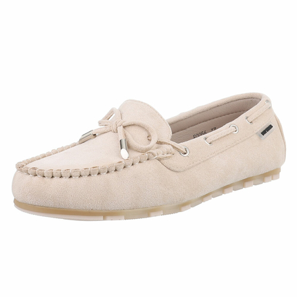 Damen Mokassins - beige Gr. 40