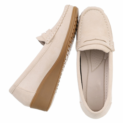 Damen Mokassins - beige