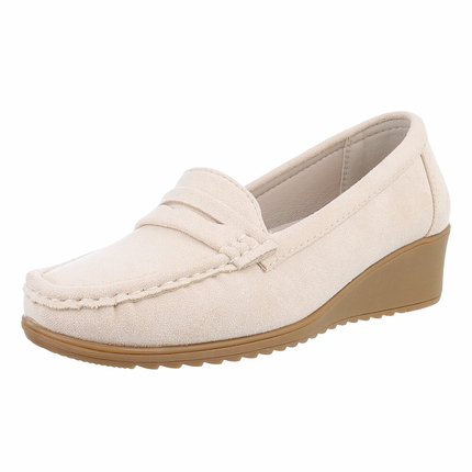 Damen Mokassins - beige - 12 Paar