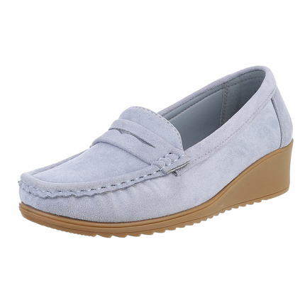 Damen Mokassins - lightblue - 12 Paar