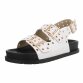 Damen Pantoletten - white - 12 Paar