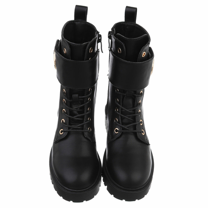 Damen Schnrstiefeletten - black