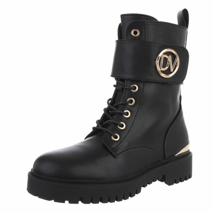 Damen Schnürstiefeletten - black Gr. 41