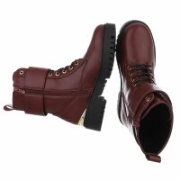 Damen Schnürstiefeletten - wine