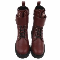 Damen Schnürstiefeletten - wine