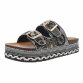Damen Pantoletten - black - 12 Paar