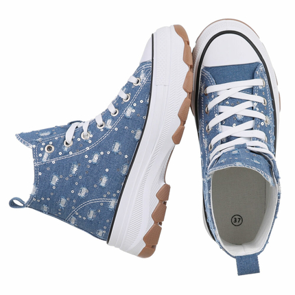 Damen High-Sneakers - dlblue