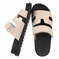 Damen Pantoletten - beige