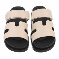 Damen Pantoletten - beige