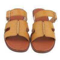 Damen Flache Sandalen - khaki