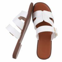 Damen Flache Sandalen - white