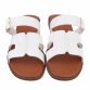 Damen Flache Sandalen - white