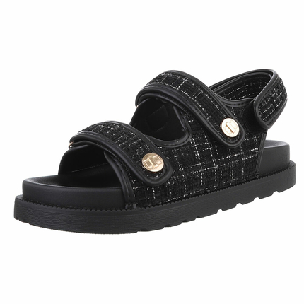 Damen Keilsandaletten - black