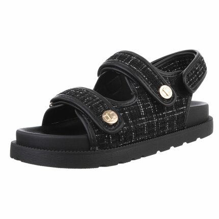 Damen Keilsandaletten - black Gr. 39