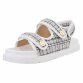 Damen Keilsandaletten - white - 12 Paar
