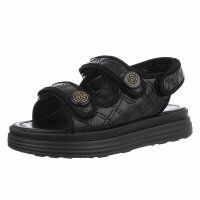 Damen Keilsandaletten - black