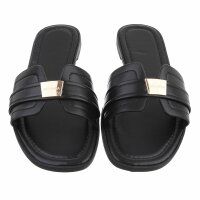 Damen Flache Sandalen - black