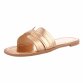 Damen Flache Sandalen - champagne Gr. 38