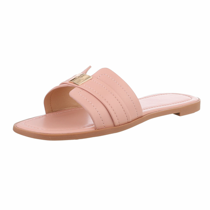 Damen Flache Sandalen - pink Gr. 39