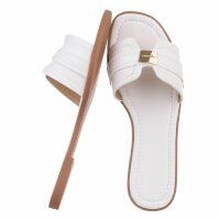 Damen Flache Sandalen - white