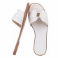 Damen Flache Sandalen - white