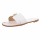 Damen Flache Sandalen - white - 12 Paar
