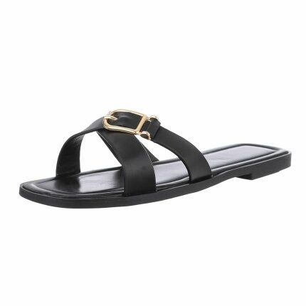 Damen Flache Sandalen - black Gr. 41