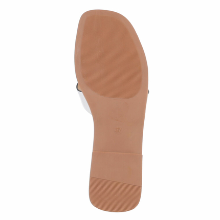 Damen Flache Sandalen - camel