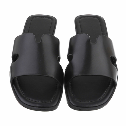 Damen Flache Sandalen - black