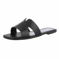 Damen Flache Sandalen - black