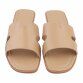 Damen Flache Sandalen - khaki