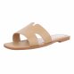 Damen Flache Sandalen - khaki Gr. 41