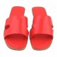 Damen Flache Sandalen - red