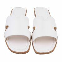 Damen Flache Sandalen - white