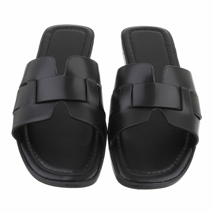 Damen Flache Sandalen - black