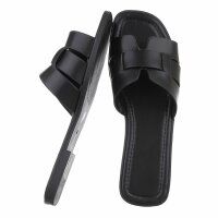Damen Flache Sandalen - black