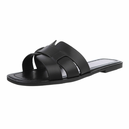 Damen Flache Sandalen - black - 12 Paar