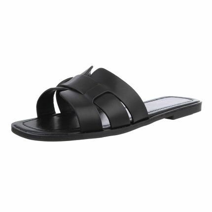 Damen Flache Sandalen - black Gr. 37