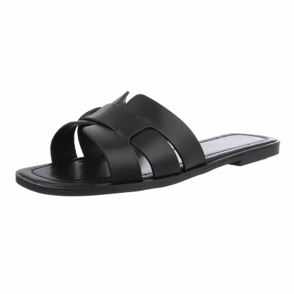 Damen Flache Sandalen - black Gr. 40