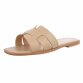 Damen Flache Sandalen - khaki - 12 Paar