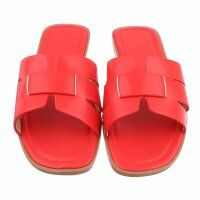 Damen Flache Sandalen - red