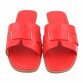 Damen Flache Sandalen - red