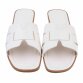 Damen Flache Sandalen - white