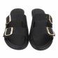 Damen Flache Sandalen - black