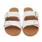 Damen Flache Sandalen - white