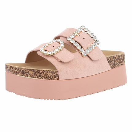 Damen Pantoletten - pink