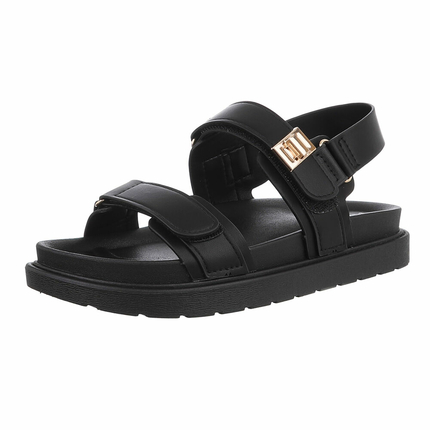 Damen Keilsandaletten - black