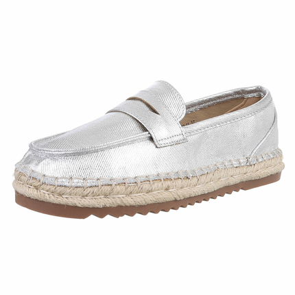 Damen Slipper - silver Gr. 38