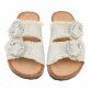 Damen Pantoletten - beige